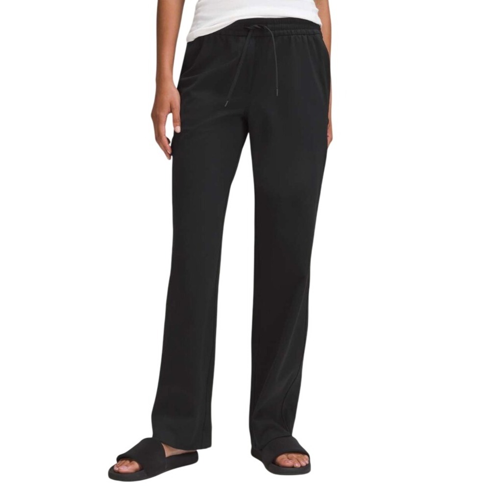 Lululemon Luxtreme Mid-Rise Straight-Leg Trouser Black LW5FWWS Womens Size M